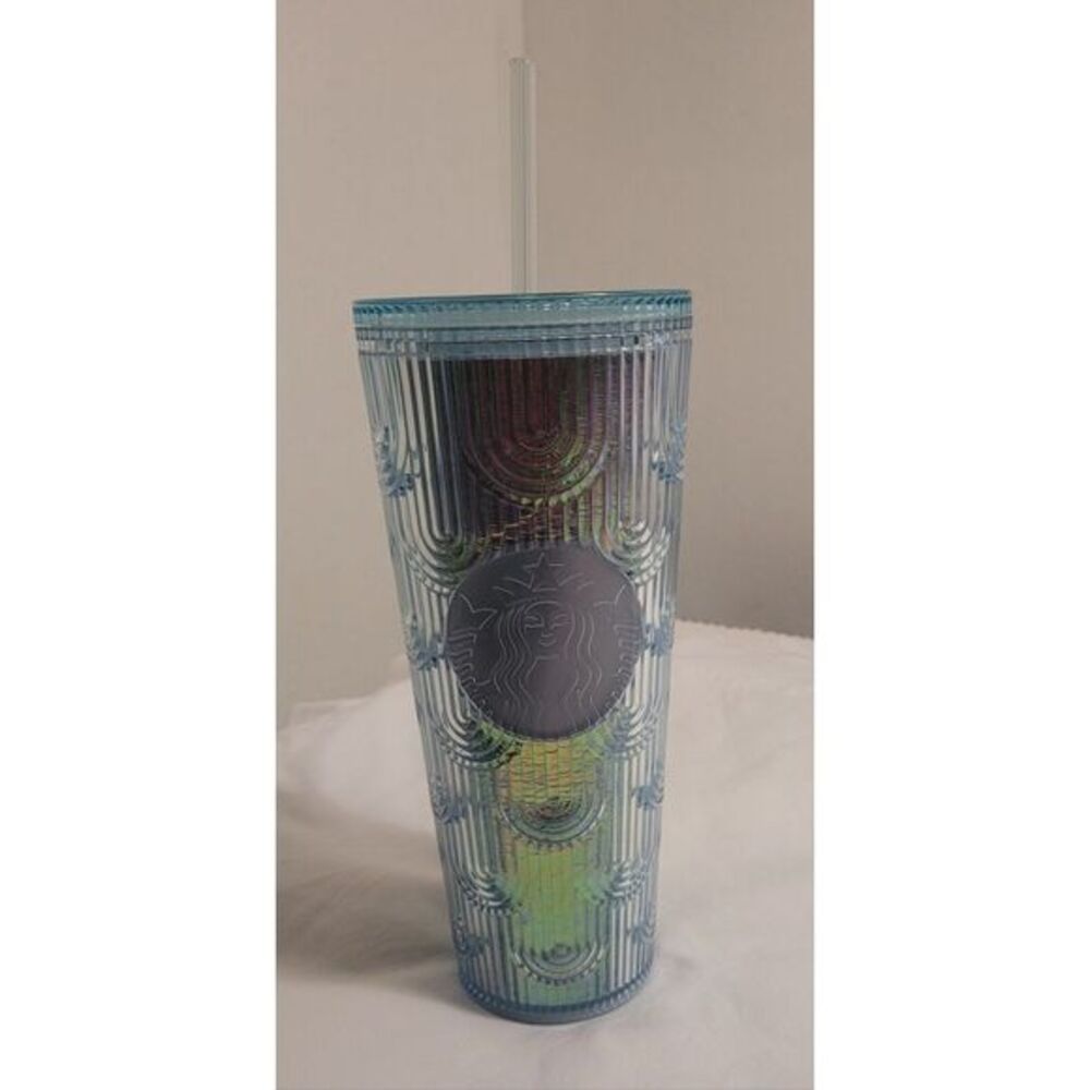 Gorgeous 2022 Starbucks Mermaid Iridescent 24oz Tumbler Cup Venti‎  NEW